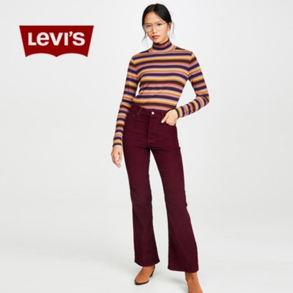 Levi's Ribcage High Rise Corduroy Flares